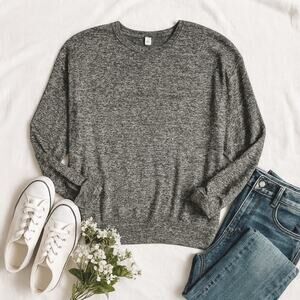 Athleta Heather Gray Lightweight Sweater Women’s XXS Soft Knit Pullover